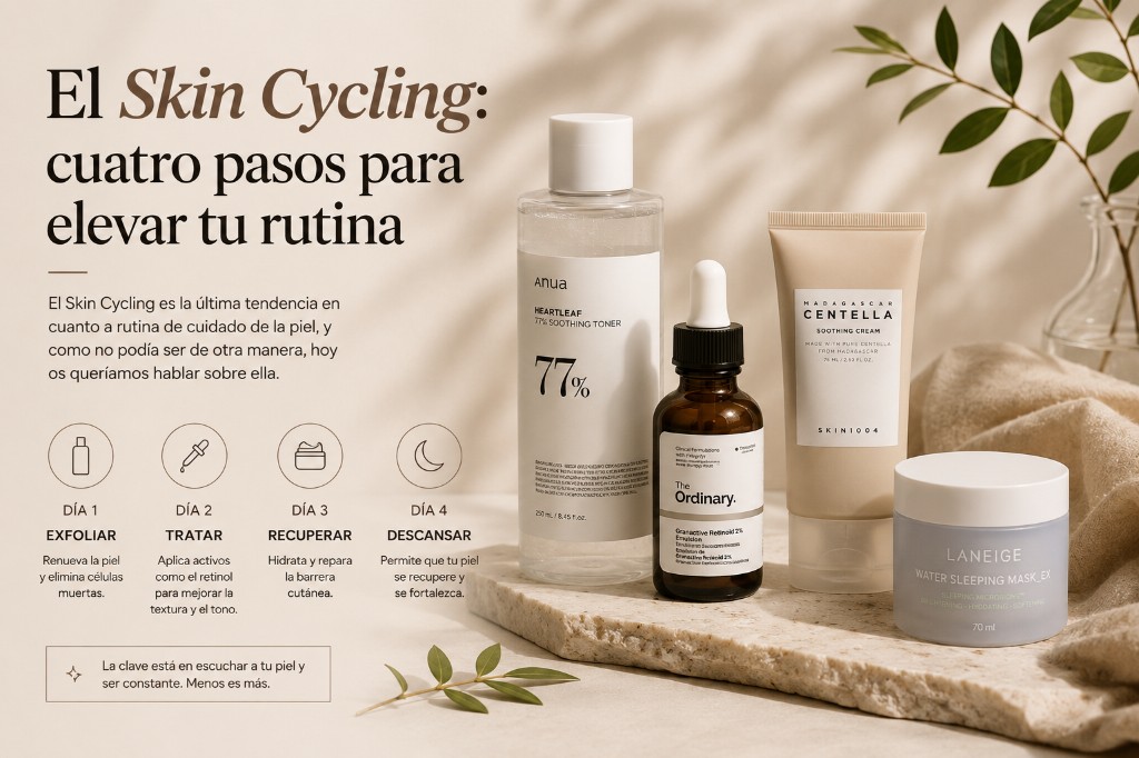 El Skin Cycling: cuatro pasos para elevar tu rutina