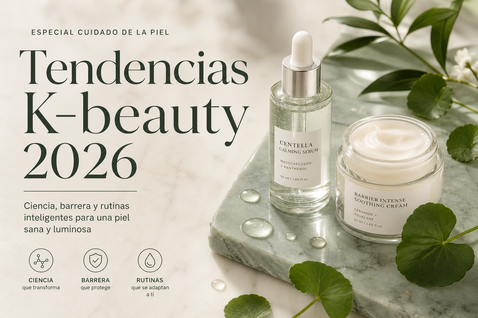 Tendencias K-beauty 2026: ciencia, barrera y rutinas inteligentes